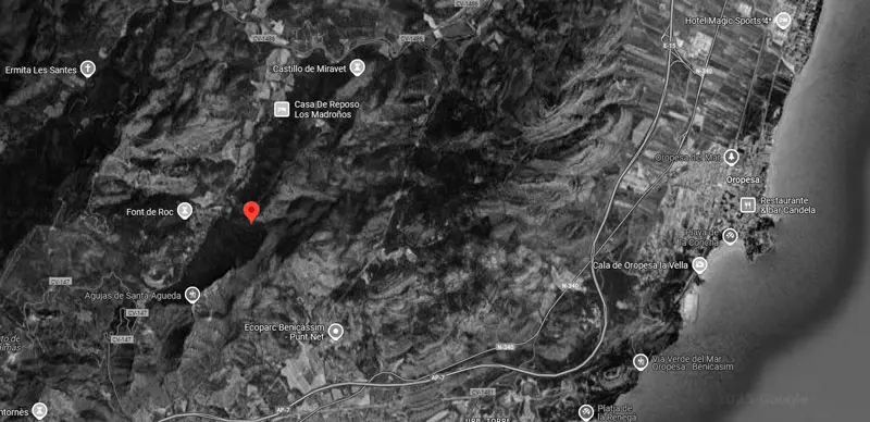 Cau d'en Borràs in Oropesa del Mar, een prehistorische vindplaats tussen de bergen